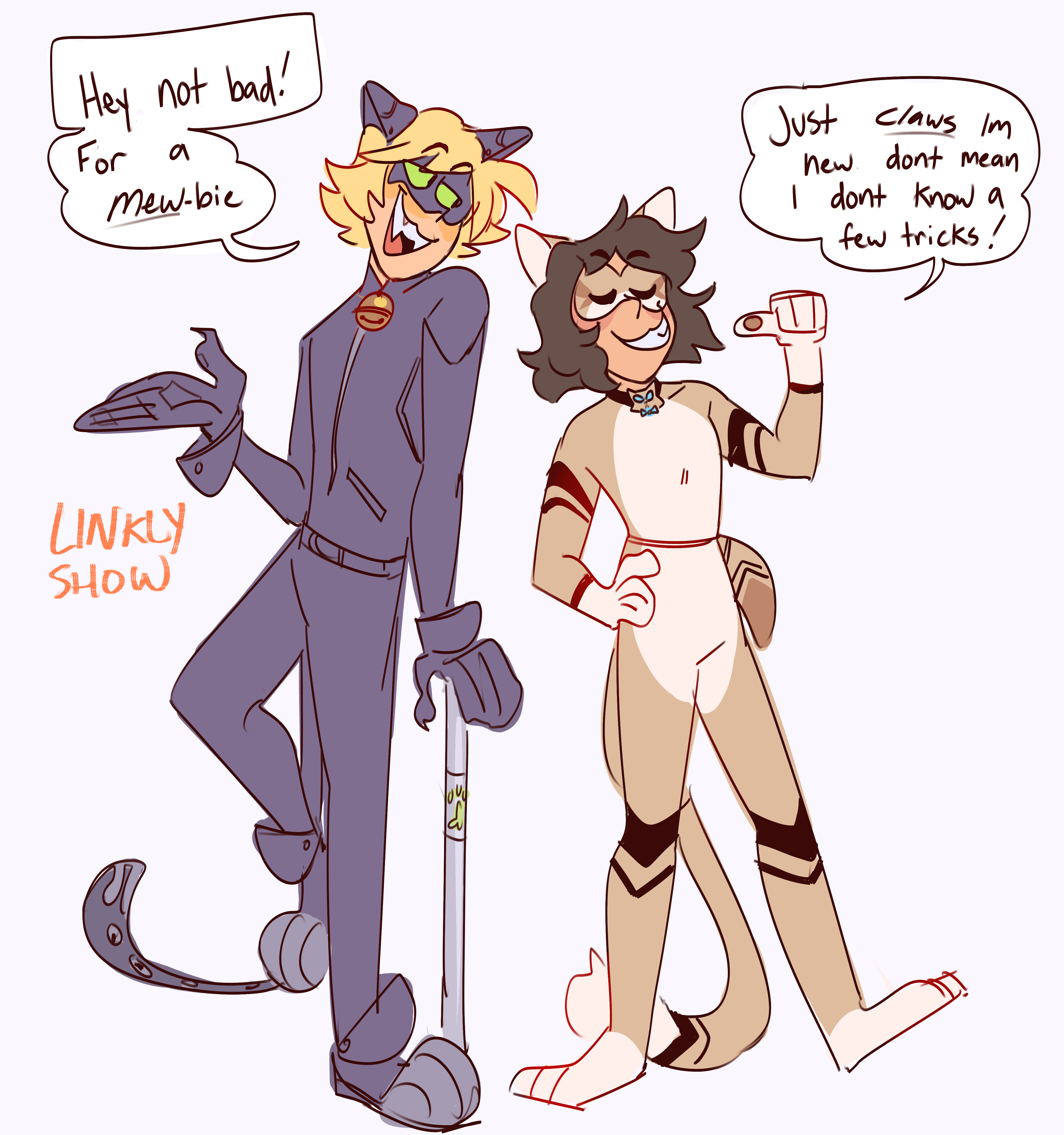 Chat Noir and Sandstorm